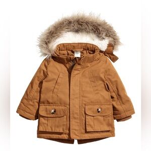H&M • 12-18M • Water Repellent Parka • Beige